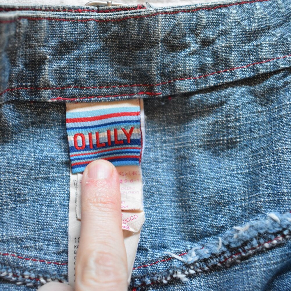 Embroidered Oilily Denim Skirt - Picture 4 of 10